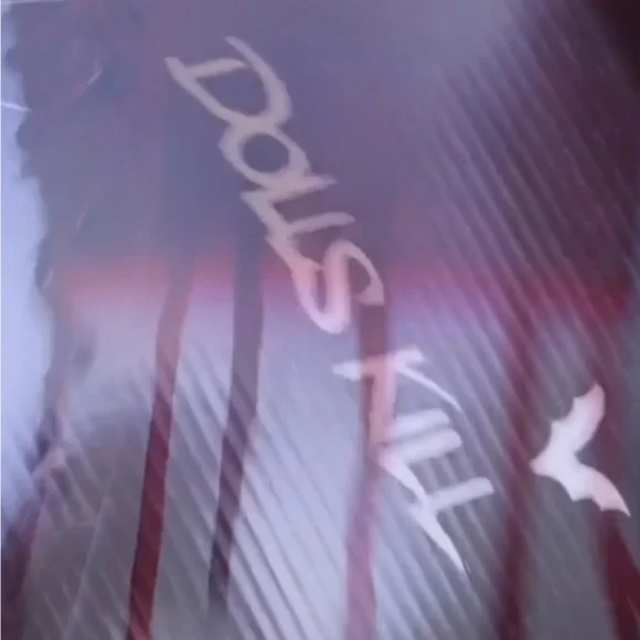 Red Carrie Blood Dolls Kill Platform Boots - Picture 5 of 9